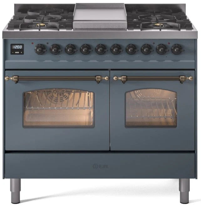 Blue Grey Dual Fuel Propane Gas Range T247