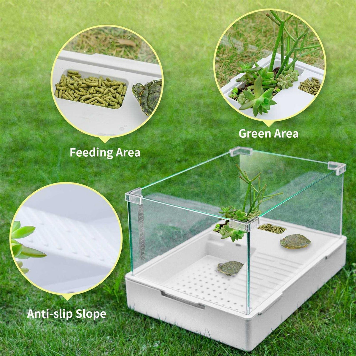 Turtle Tank with Adjustable Water Pump Filter L6168