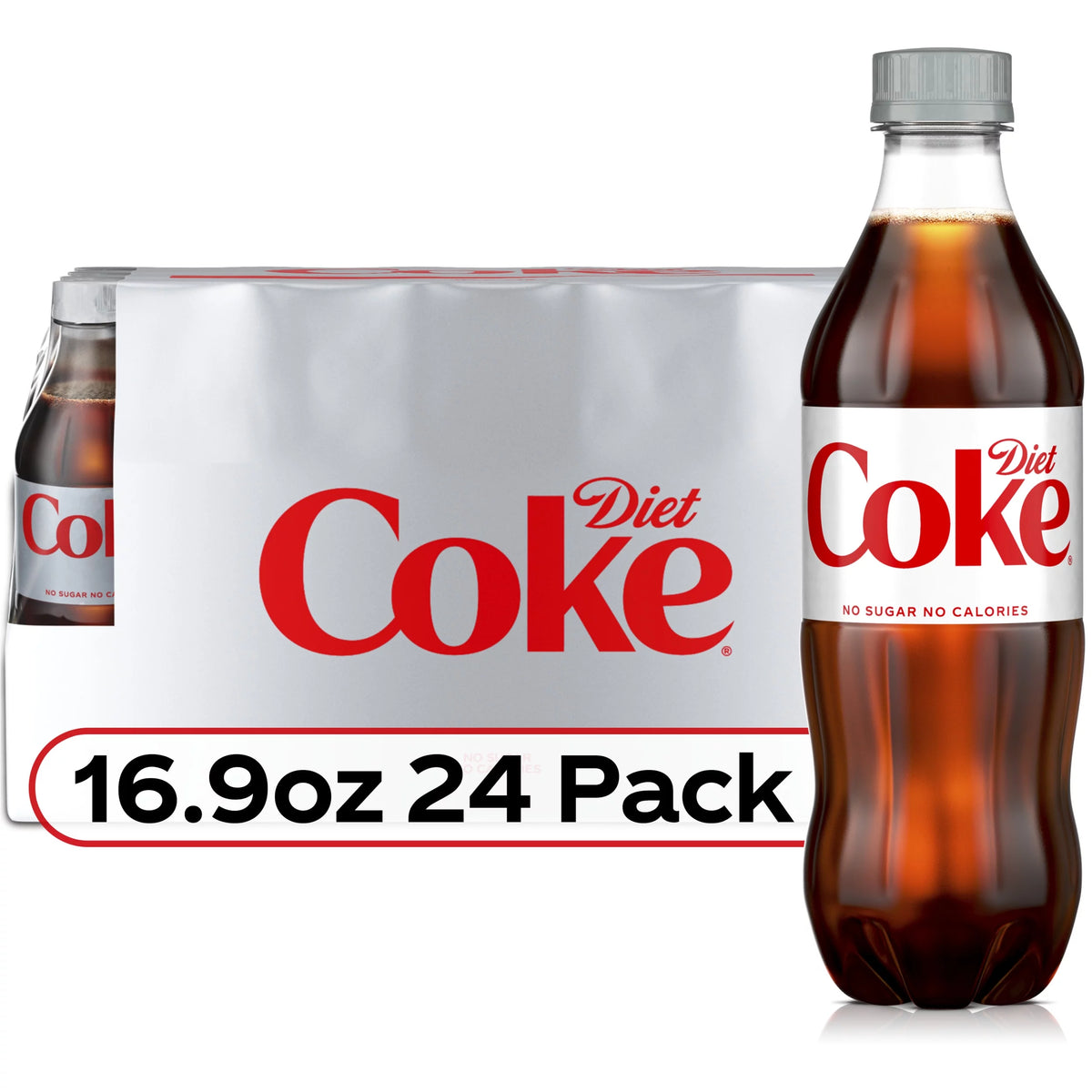 Diet Coke Soda Soft Drink, 16.9 fl oz, 24 Pack S34633