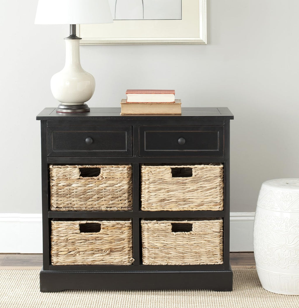 Brown Wicker Basket Storage Unit R571332