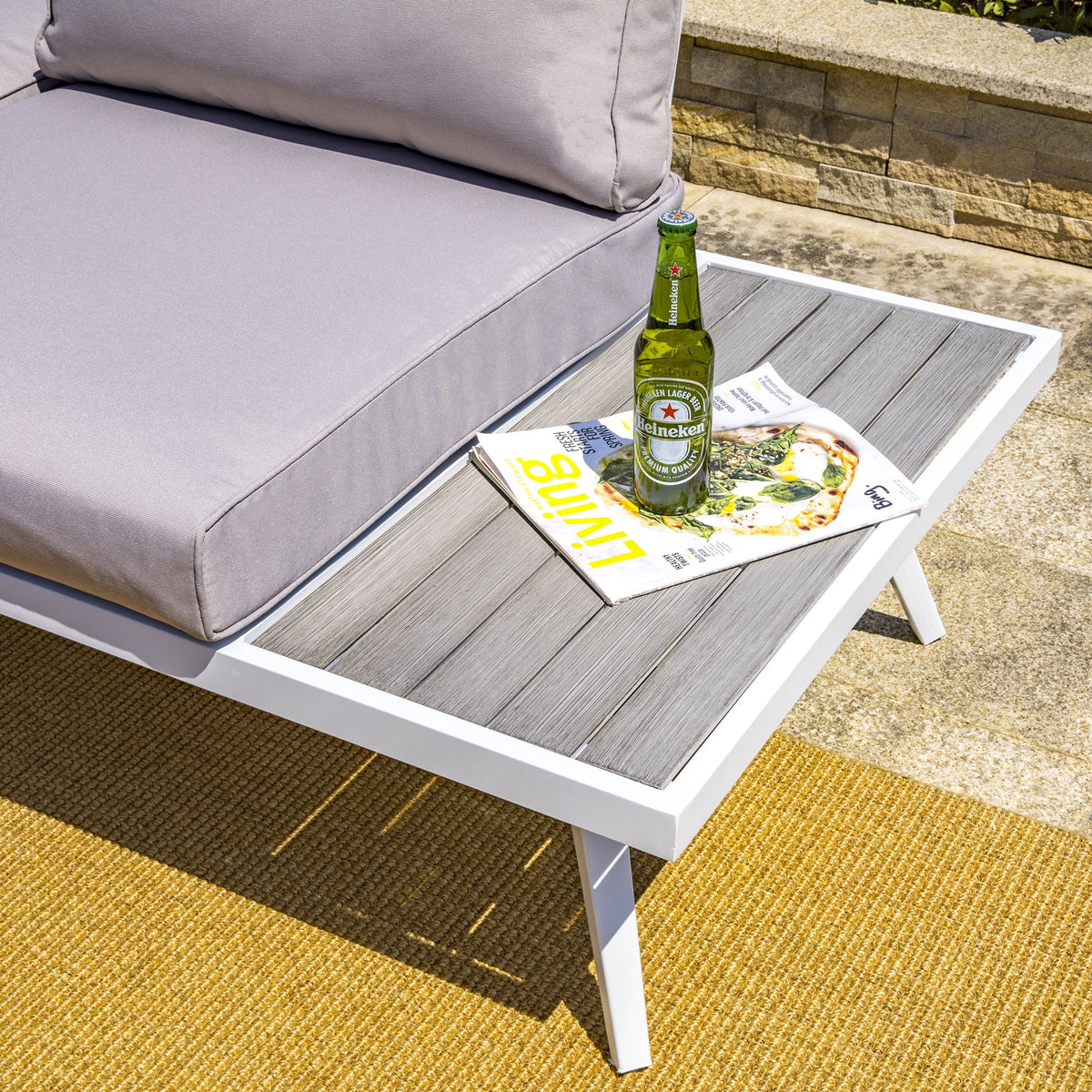 5 Piece Outdoor Patio Furniture Set Grey Q35046