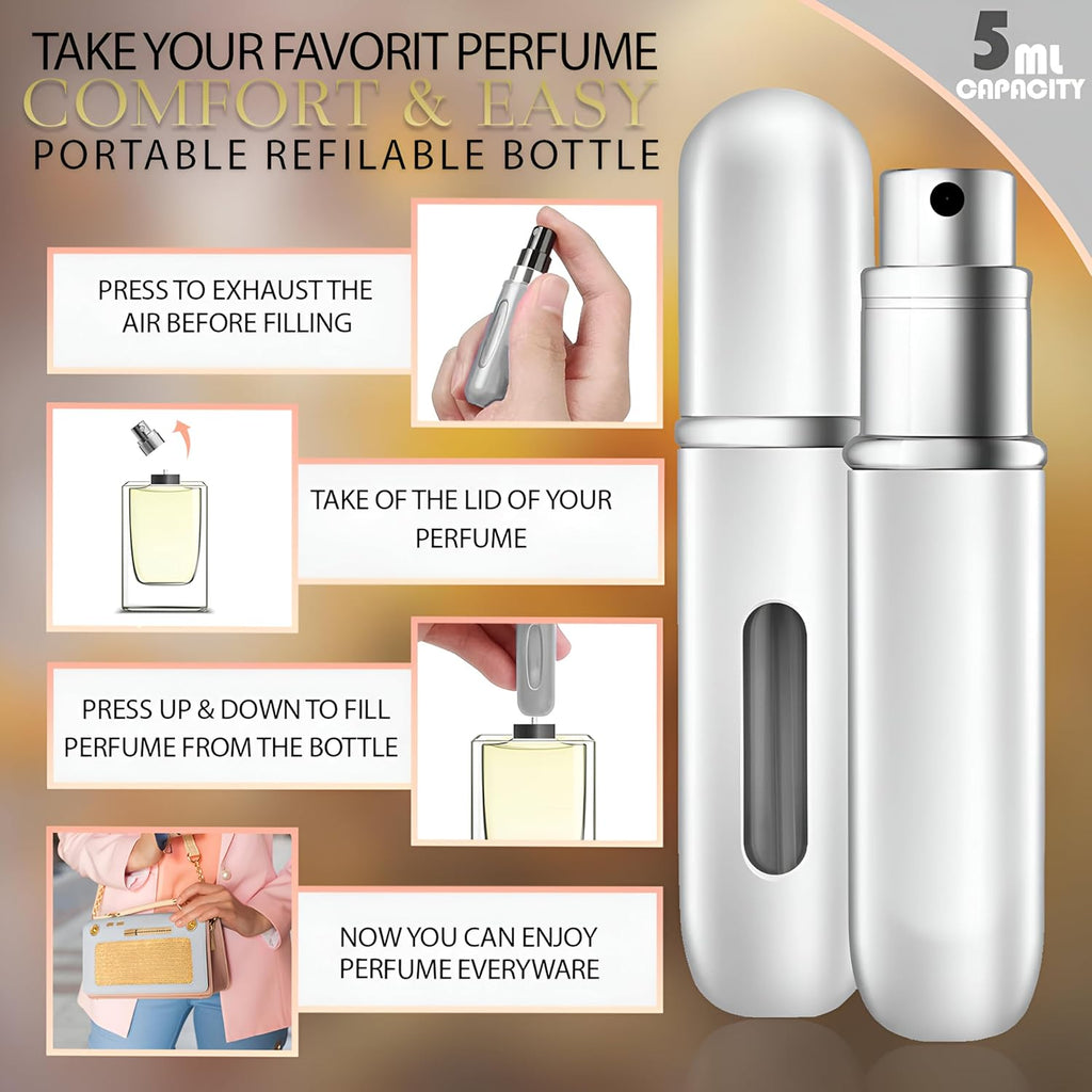 3.3 fl. oz Gift Set Toiletry Bag And Refillable Empty Perfume Bottle L825686