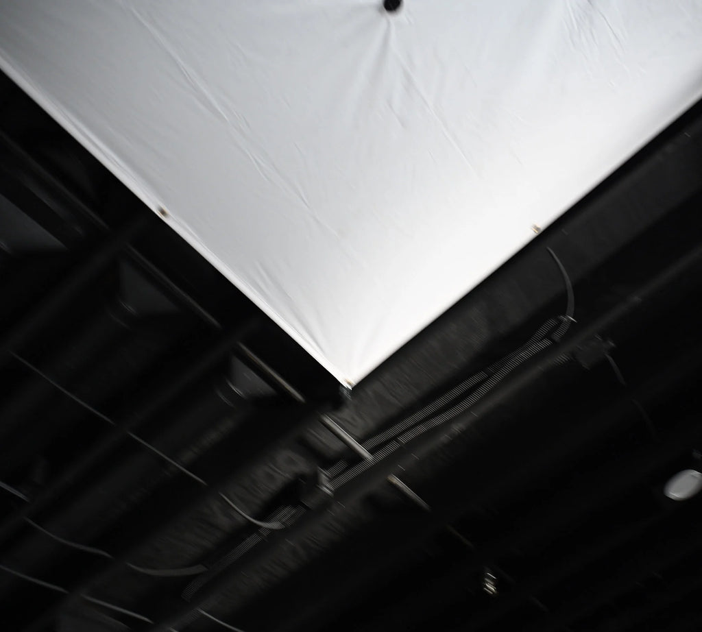 5' x 5' White Vinyl Coated Waterproof Drain Tarp with Heavy Duty Grommets H92046