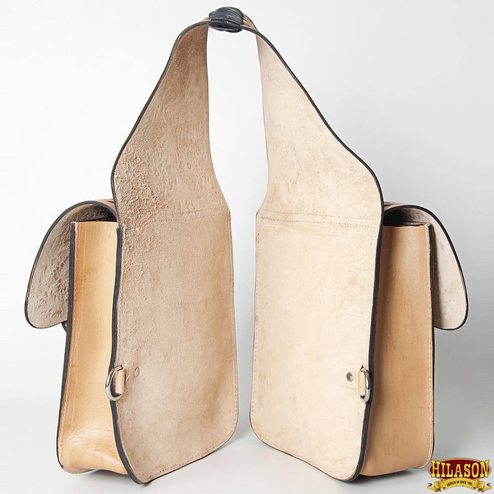 Tan Leather Horse Saddle Bag G5298