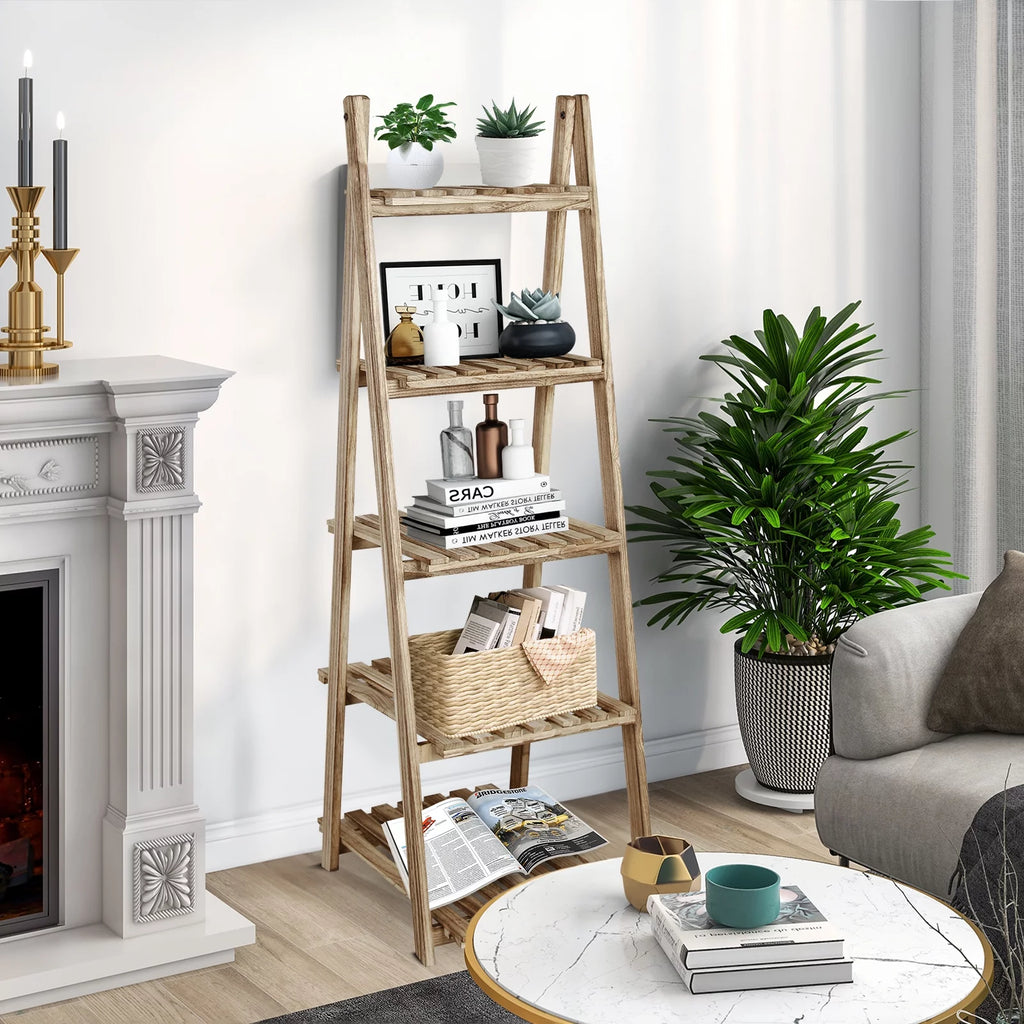 5-Tier Wooden Bookshelf A5413