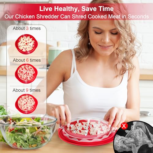 Large Chicken Breast Shredder Tool with Ergonomic Handle, BPA Free S91217