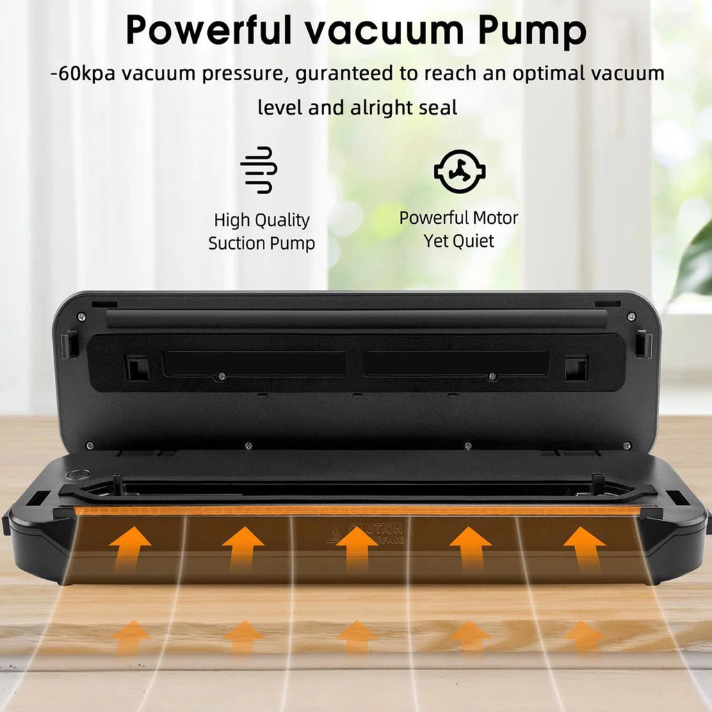 Food Vacuum Sealer Machine with 2 Rolls Vacuum Sealer Bags X96137