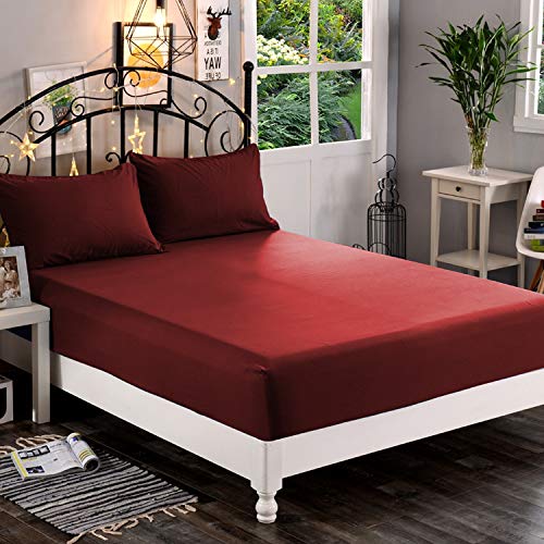 Queen Black Extra Deep Pocket Fitted Sheet D7666