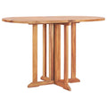 Folding Extendable Teak Wood Oval Outdoor Dining Table U1971