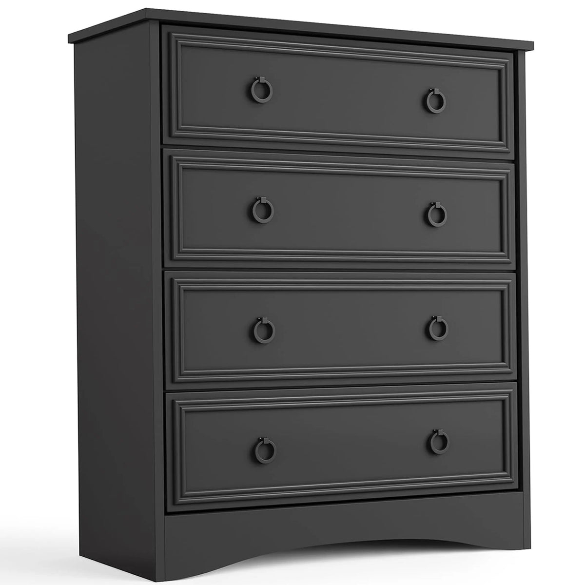 4 Drawer Gray Wood Dresser L601