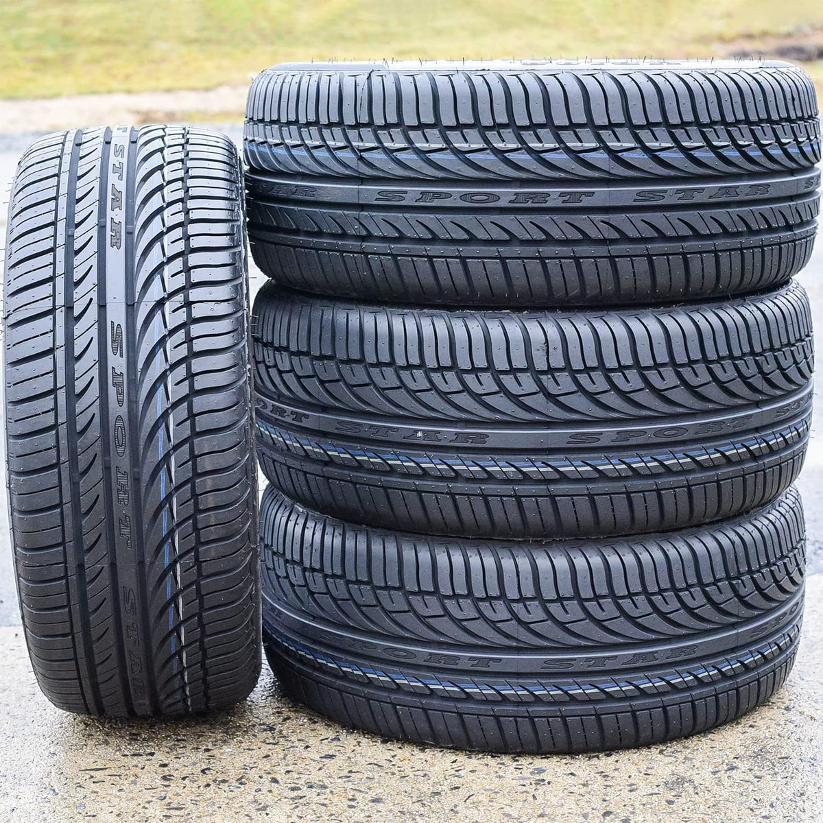 Set of 4 All-Season High Performance Radial Tires 235/55R17 103W XL BSW Q38705