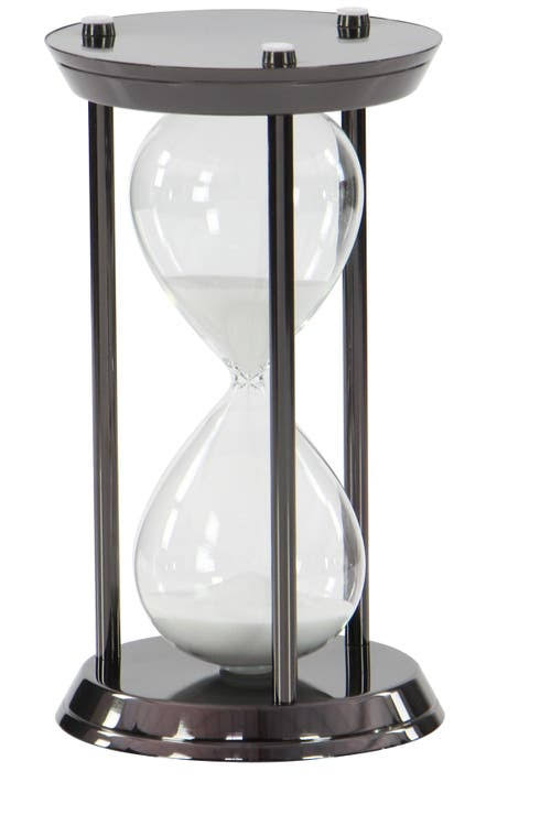Metallic Black Sand Timer J302875