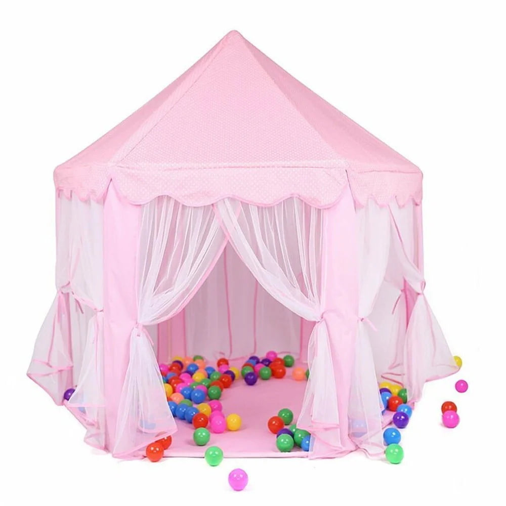 Hexagon Play Tent with Star Lights D239