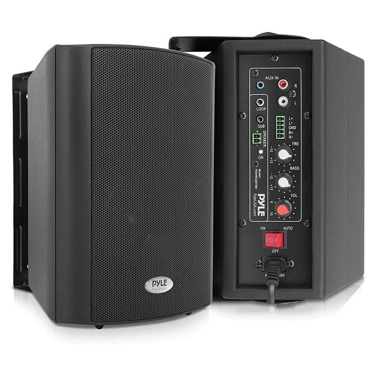 Black 5.25 inch Bluetooth Indoor Outdoor Speakers (2 Pack) T9924