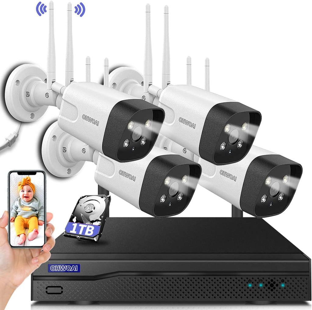 8 Channel 1080P Wireless Security Camera System with 1TB Hard Drive U501273