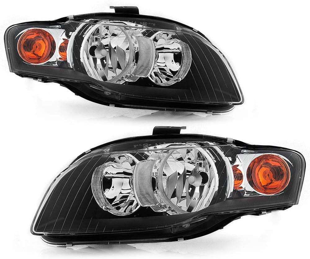 Black OE Style Headlights Headlamps Assembly Pair X258673