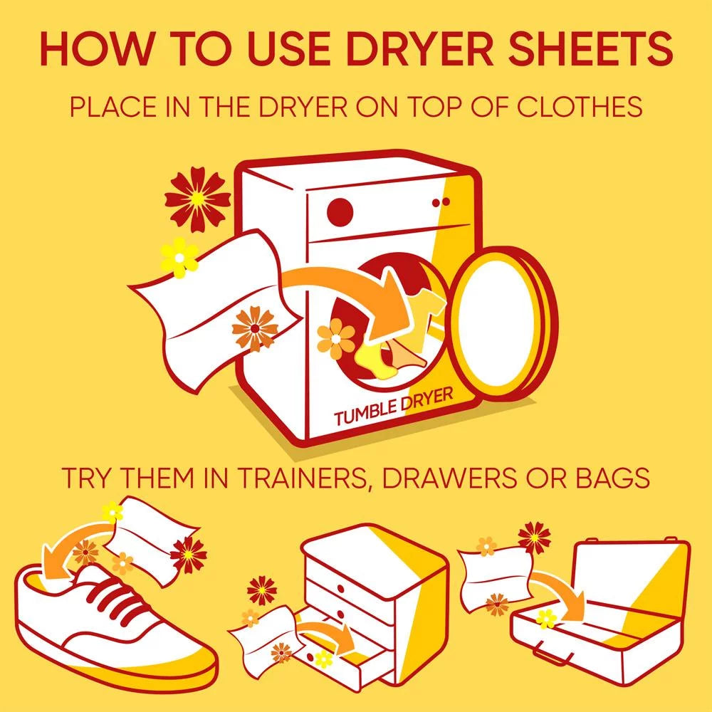 Tumble Dryer Sheets 34 Sheets Pack of 3 U25729
