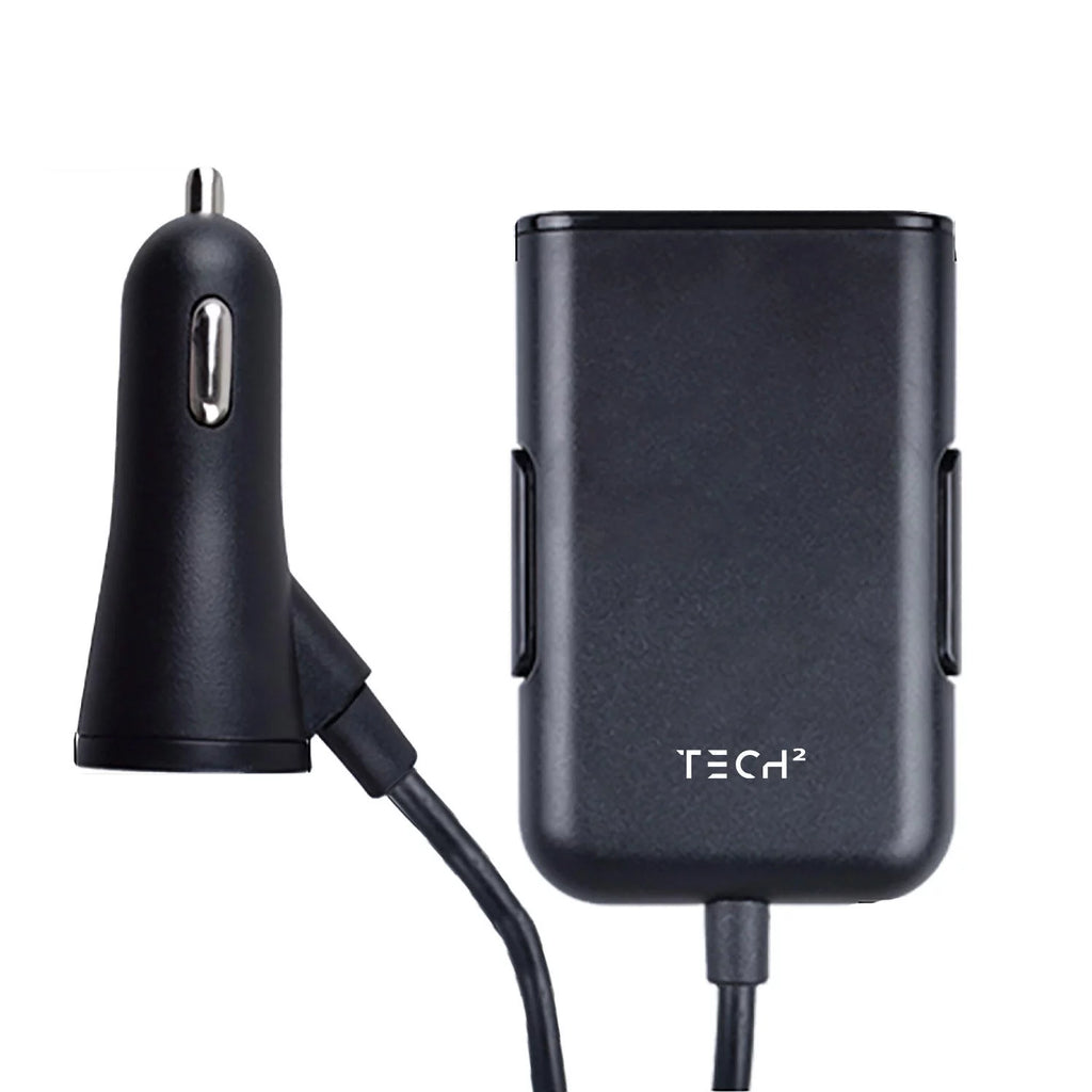 Backseat Car Charger, 4 USB Ports (2 Pack) D285