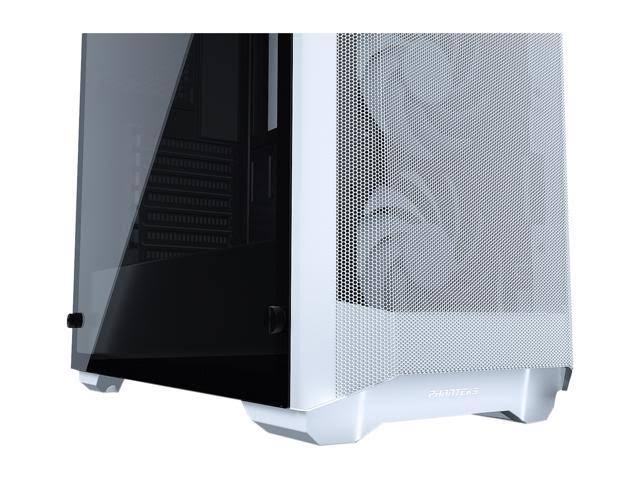White Steel Tempered Glass ATX Mid Tower Computer Case R437
