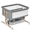 3 in 1 Baby Bassinet Bedside Sleeper with Storage, Grey H30946