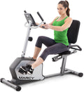 Recumbent Exercise Bike with Adjustable Seat and 8 Resistance Levels, 300 Pound Capacity Q3289