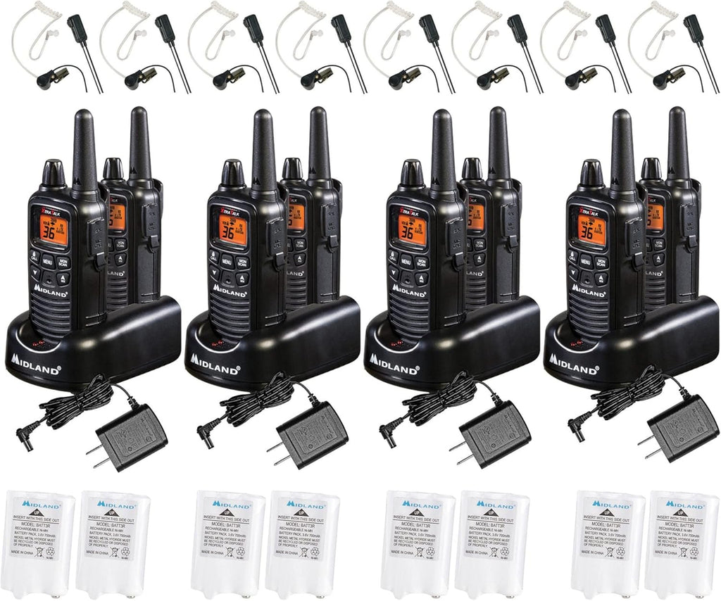 36 Channel FRS Two-Way Radio Pair Pack Yellow Black D4896