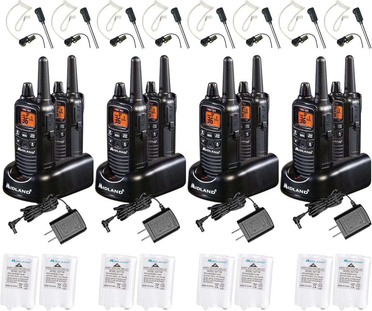 36 Channel FRS Two-Way Radio Pair Pack Yellow Black D4896