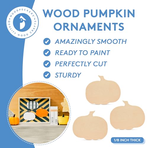 Wooden Pumpkin Cutouts 13-1/2 x 16-3/4-inch Pack of 2 B58206