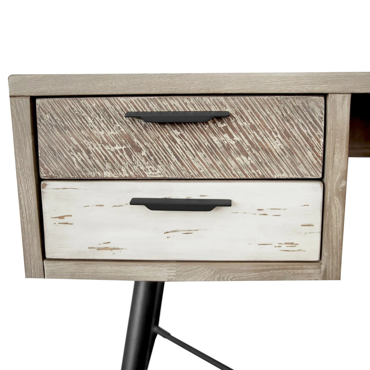 4-Drawer Modern Wood Desk H845