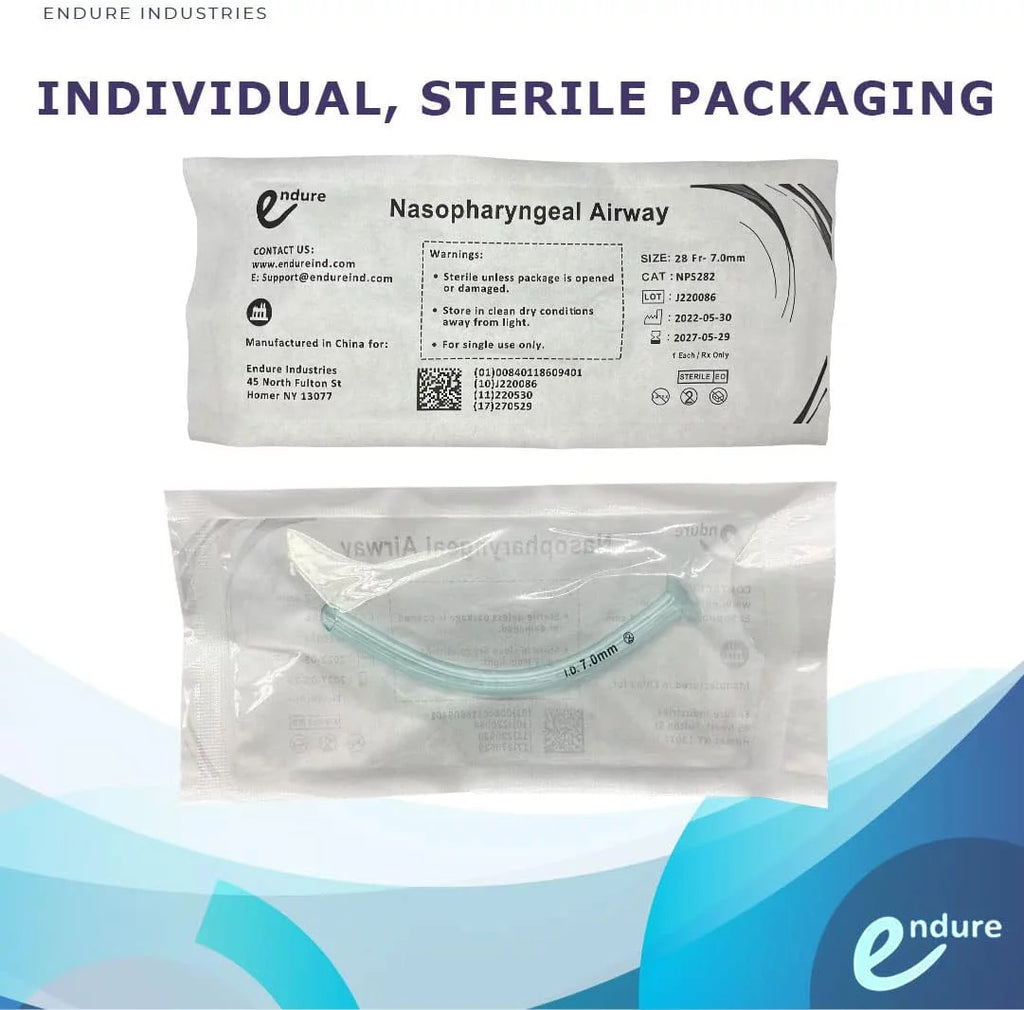Naso Airway Tube with Lubricating Jelly, Box of 10 (28 FR) R25215