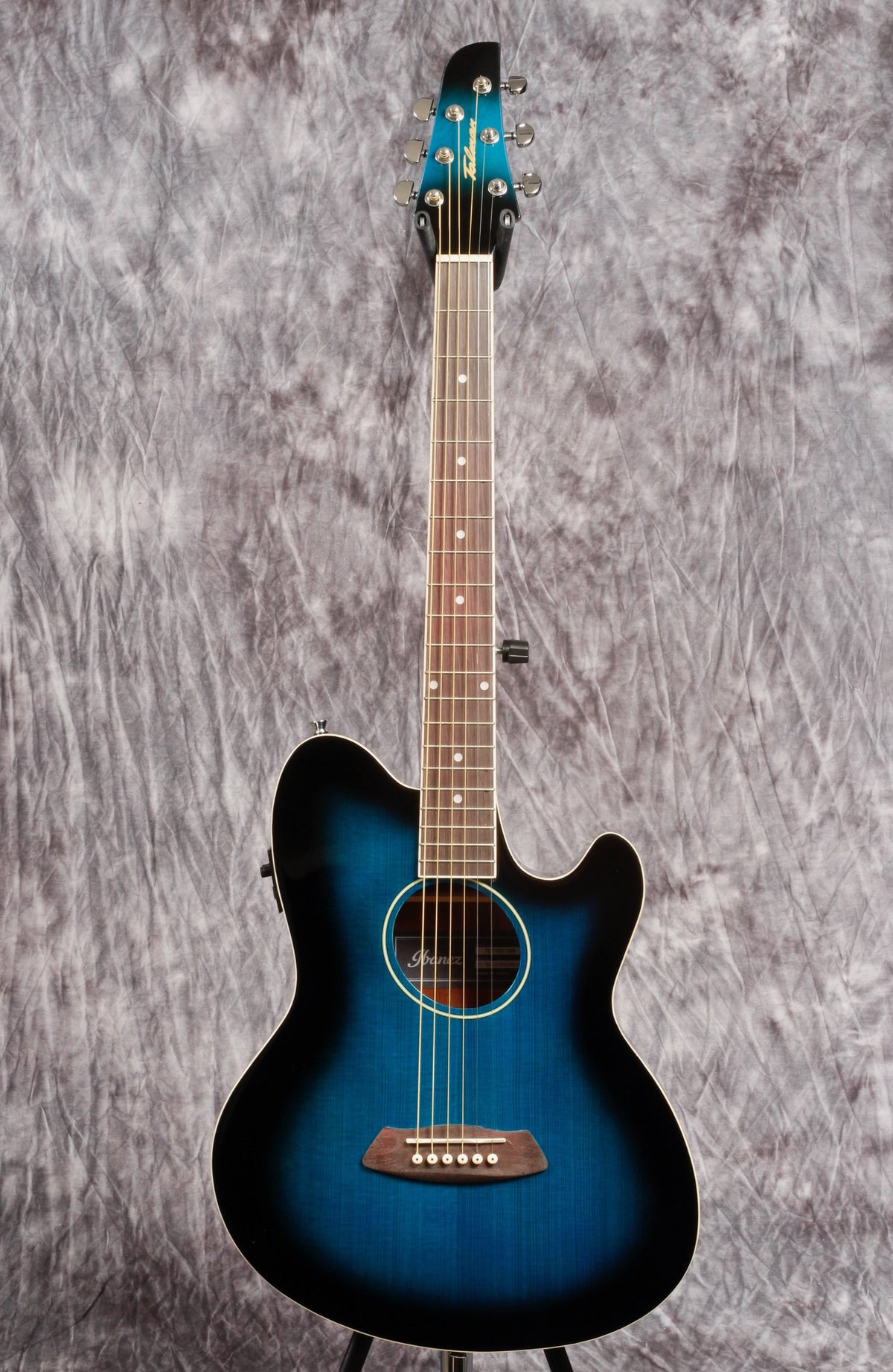 Transparent Blue Sunburst Acoustic Electric Guitar B436558
