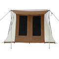 Brown Canvas Cabin Tent 10'x10' for 4 Person Waterproof X751
