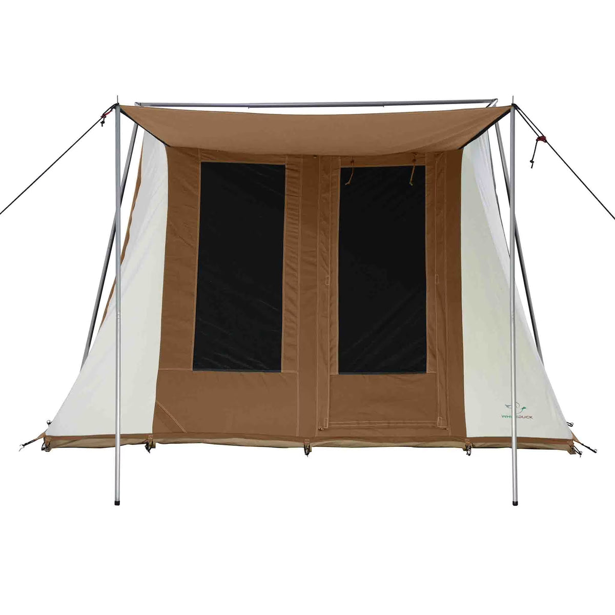 Brown Canvas Cabin Tent 10'x10' for 4 Person Waterproof X751
