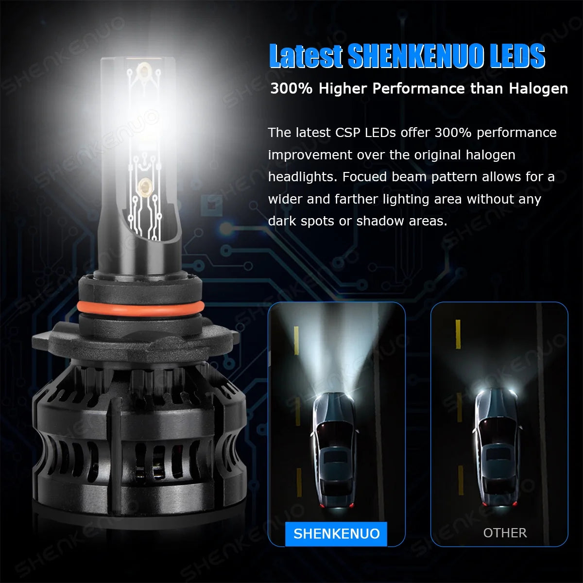 9005 High Beam H11 Low Beam H11 Fog Light Bulbs 6pcs K360