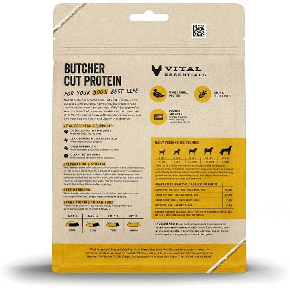Freeze-Dried Raw Duck Dog Food K2580