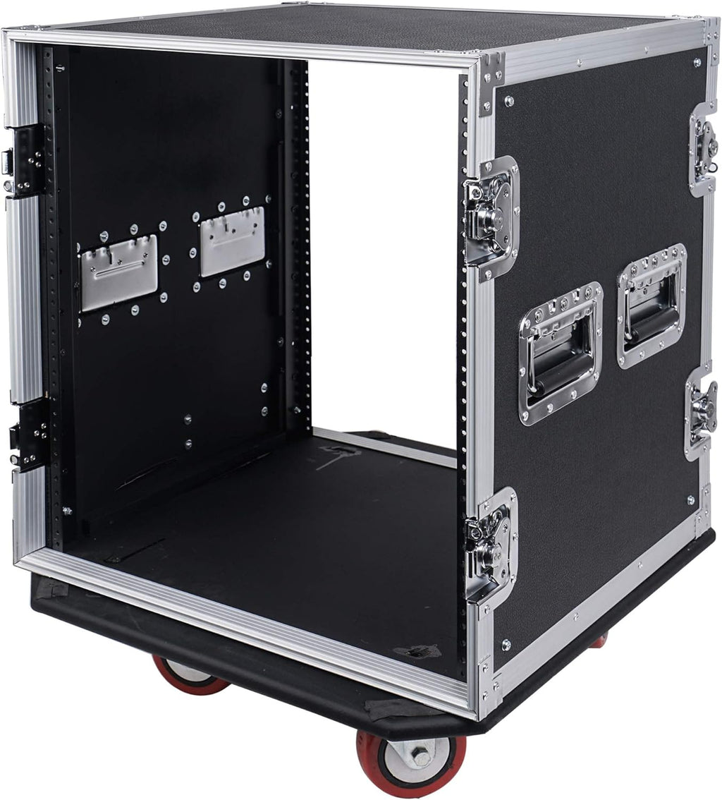 6U PA/DJ Rack Case with 17" Depth Plywood Metal Ball Corners U70376
