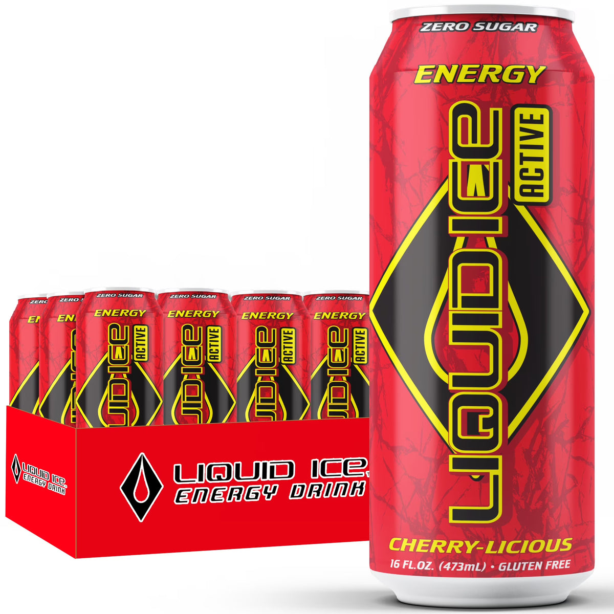 Cherry-Licious Energy Drink, 16 Oz Cans (12 Pack) G557