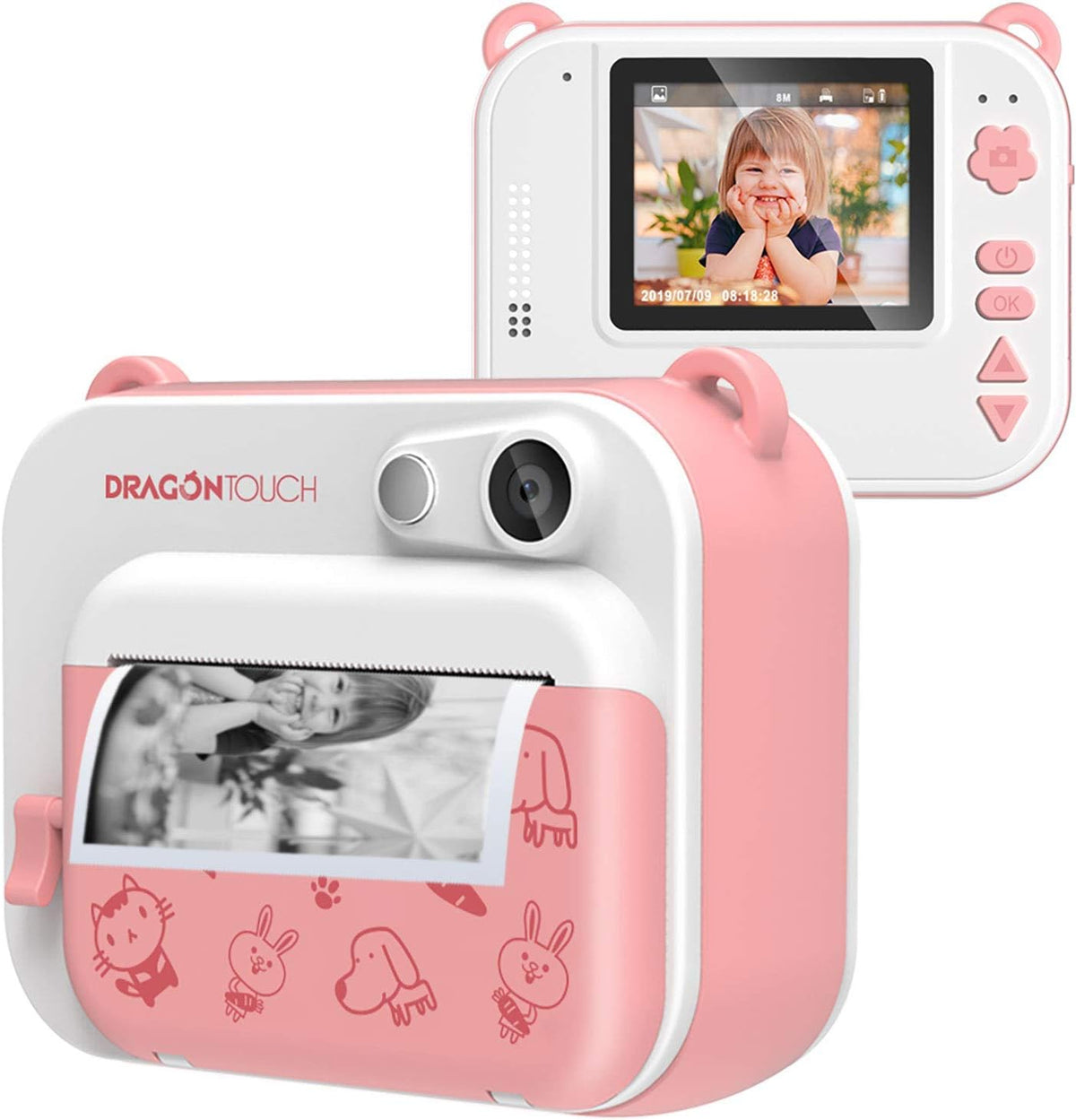 Pink Instant Print Camera for Kids with Print Paper P291