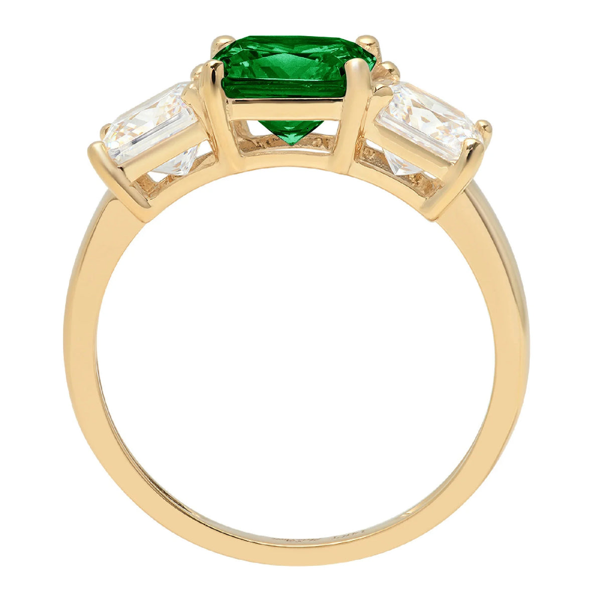 18K Yellow Gold Three-Stone Ring G5646