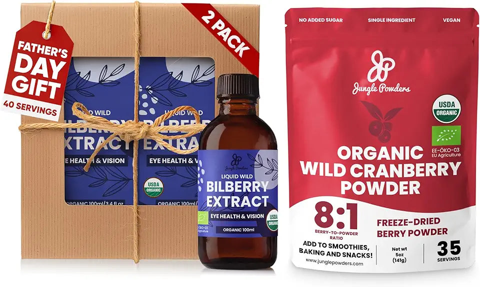 USDA Organic Wild Bilberry Liquid Extract and Wild Cranberry Powder L212