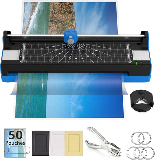 13 Inch 7 in 1 Thermal Laminating Machine with 50 Pouches and Corner Rounder G1967