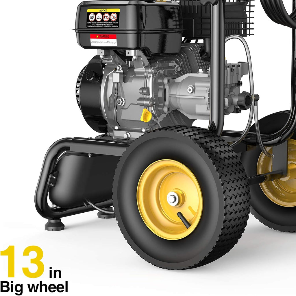 3500PSI Gas Pressure Washer 2.6GPM 212CC Power Washer with 50FT Hose and 5 Adjustable Nozzles A16658