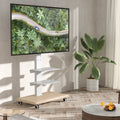 Black Rolling TV Stand with 3 Shelves V909