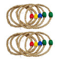 10 PCS Wooden Ring Toss Game Toy X68581