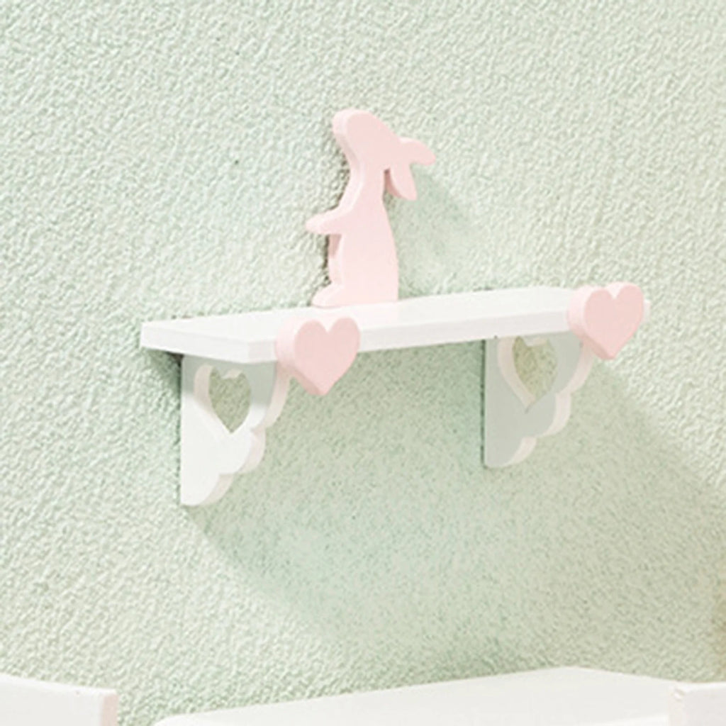 Mini Rabbit Rack Birch Dollhouse Shelf M361
