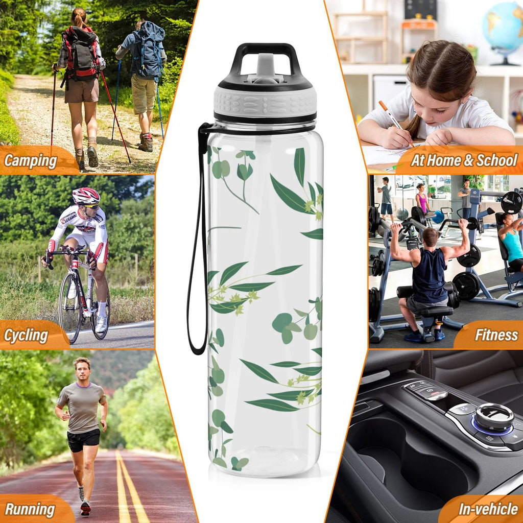 32oz Tritan Leakproof Water Bottle with Straw F6820