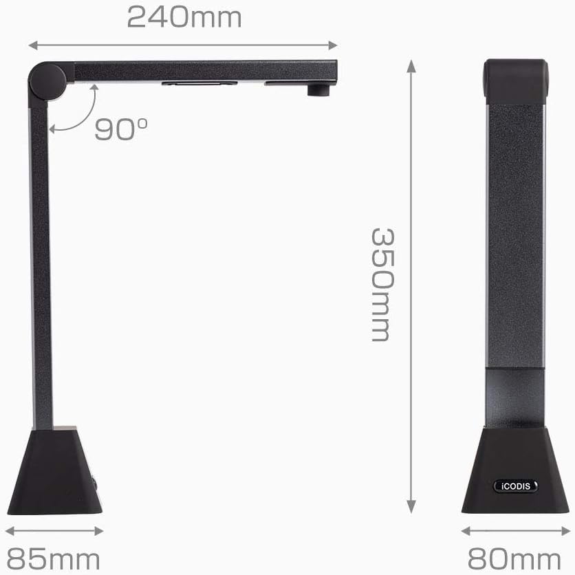 Document Camera & Overhead Scanner X3: Portable 8MP High Definition Capture Size A3 Multi-Language OCR USB Doc Cam Pack of 2 X42875
