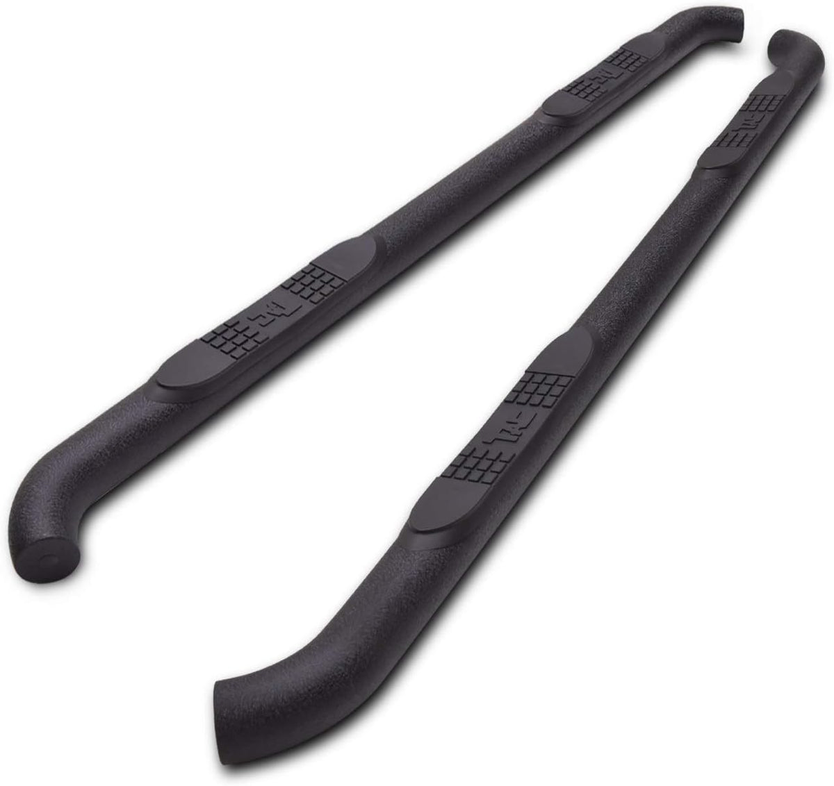 Black Side Bars Nerf Bars for Chevy Silverado GMC Sierra Crew Cab Truck 2pcs Z447