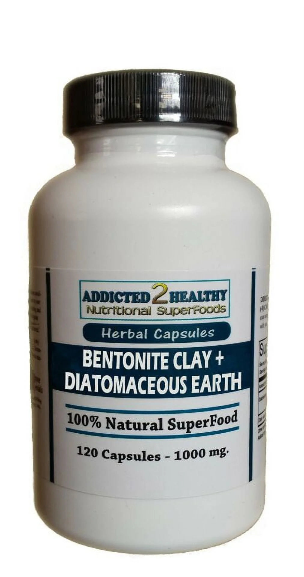 Bentonite Clay Diatomaceous Earth 1000 mg 120 Capsules D13281