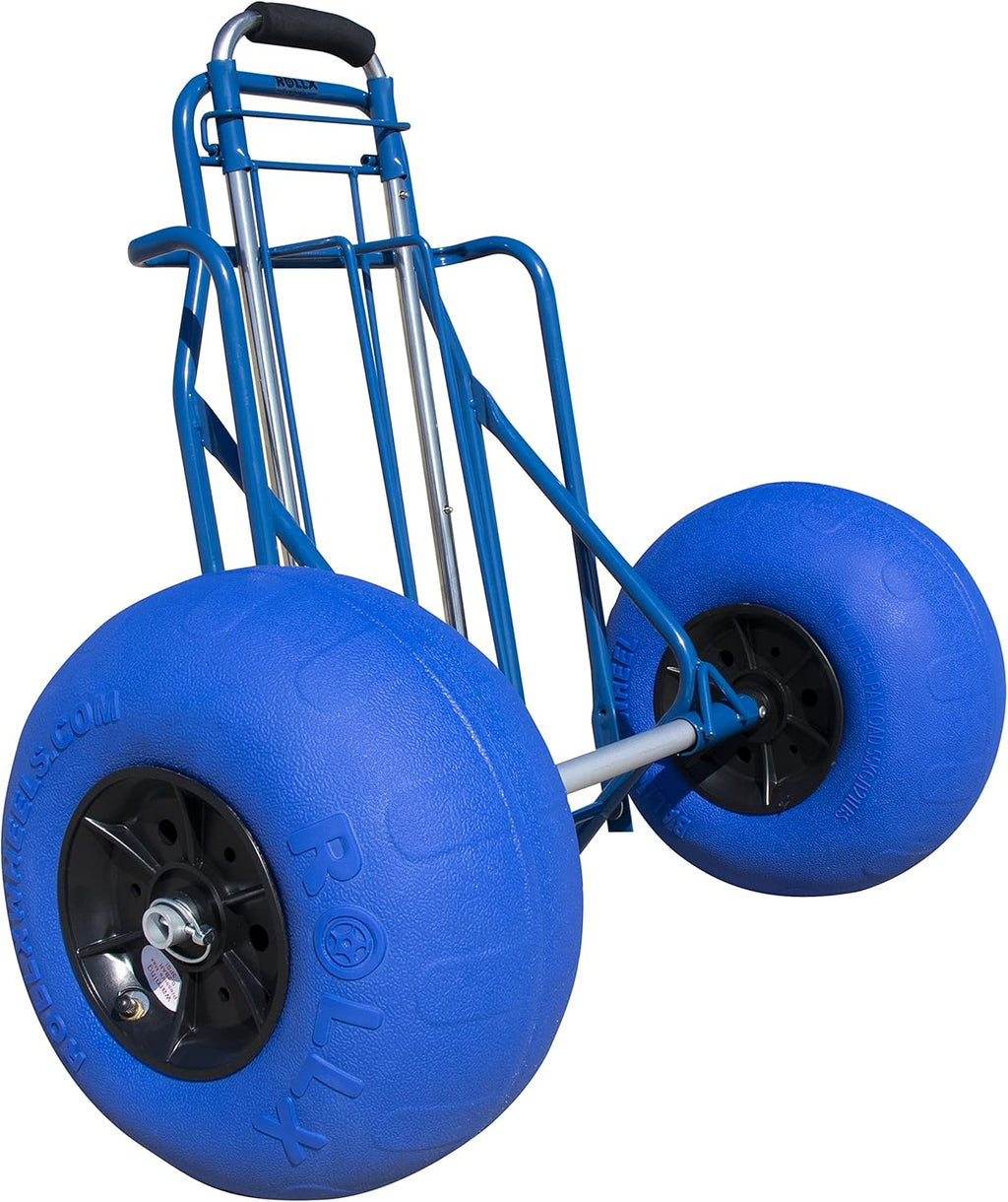 Orange Folding Beach Cart with Balloon Wheels A96172